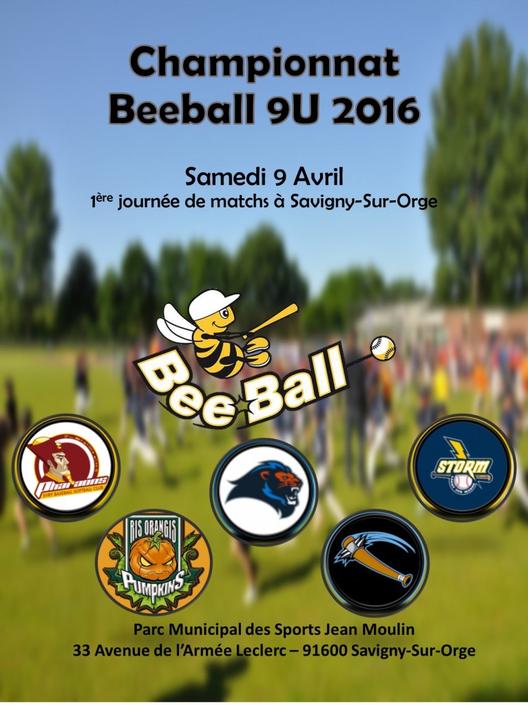 Championnat Beeball 9U - 1ère journée 2016